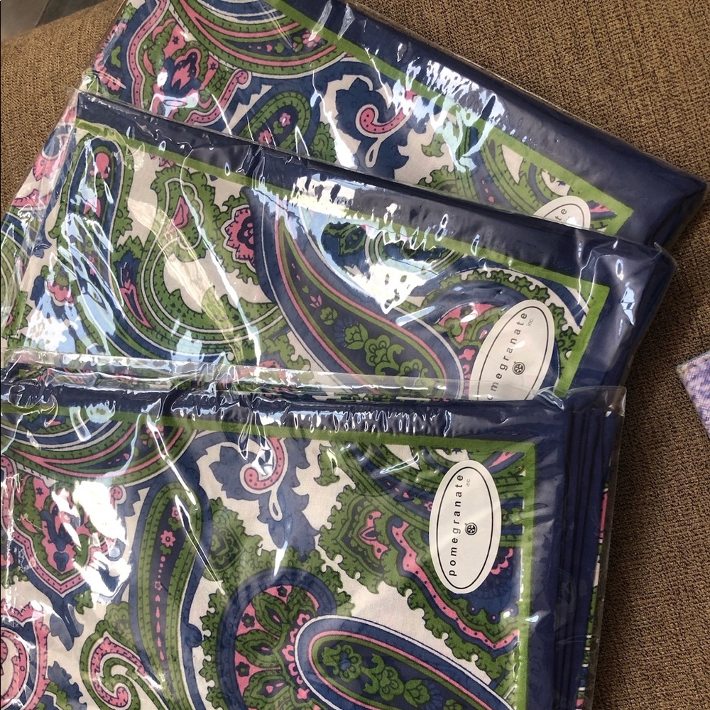 Paisley print napkins